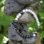 Perlenarmband 'Yin und Yang