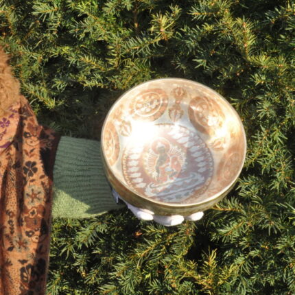 Bronce versilbert